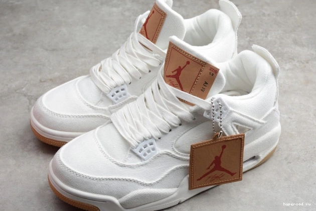 x Air Jordan 4 'White' Levi's AO2571-100 0604